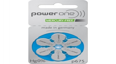 Power One Hearing Aid Mercury Free Zinc Air Battery Size 675 by Shri Ganpati Sales