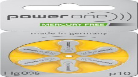 Power One Hearing Aid Battery, Mercury Free Size 10 by Shri Ganpati Sales